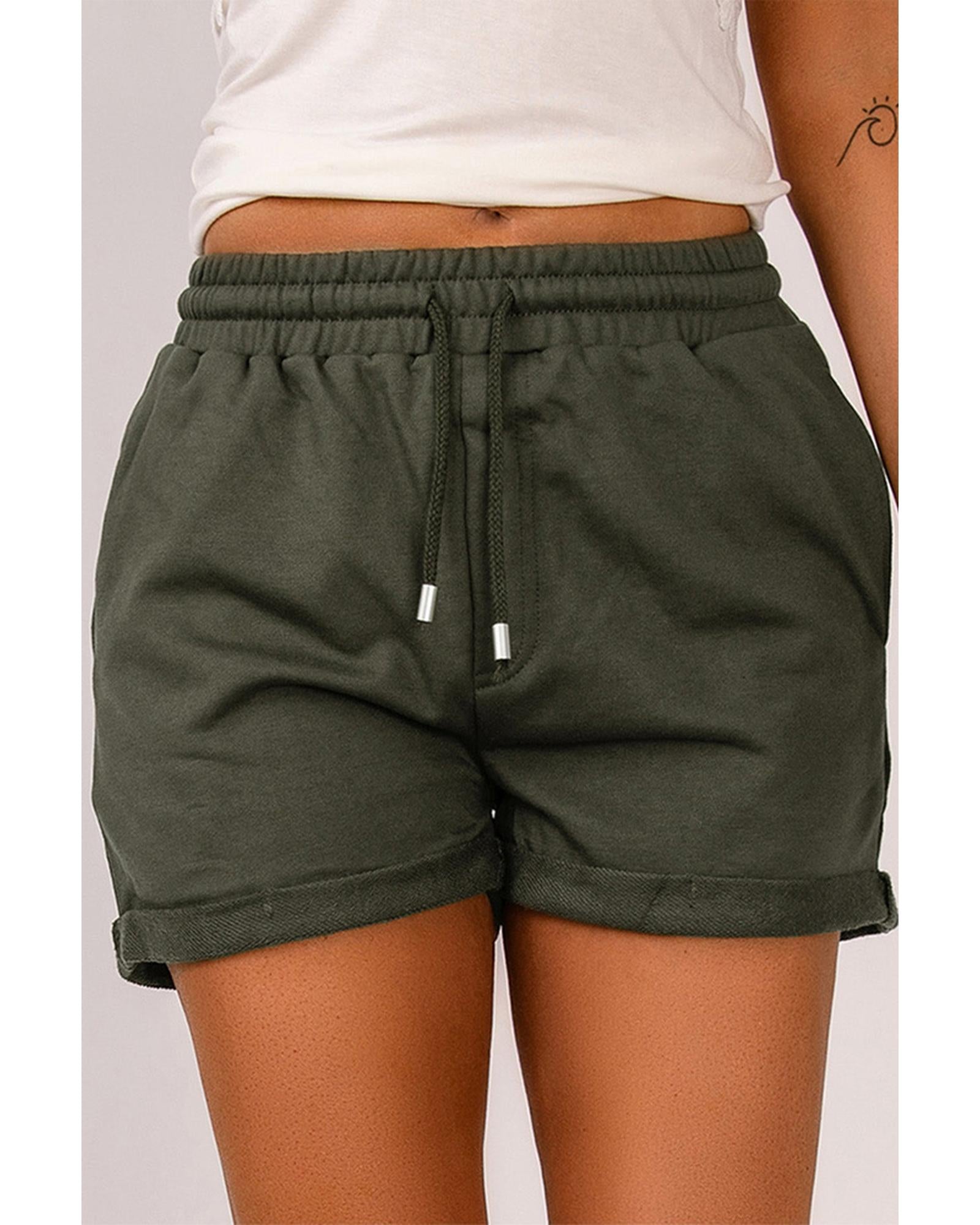 Azura Exchange Lounge Shorts with Tie Waist and Side Pockets