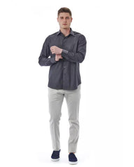 Bagutta Men's Gray Cotton Shirt