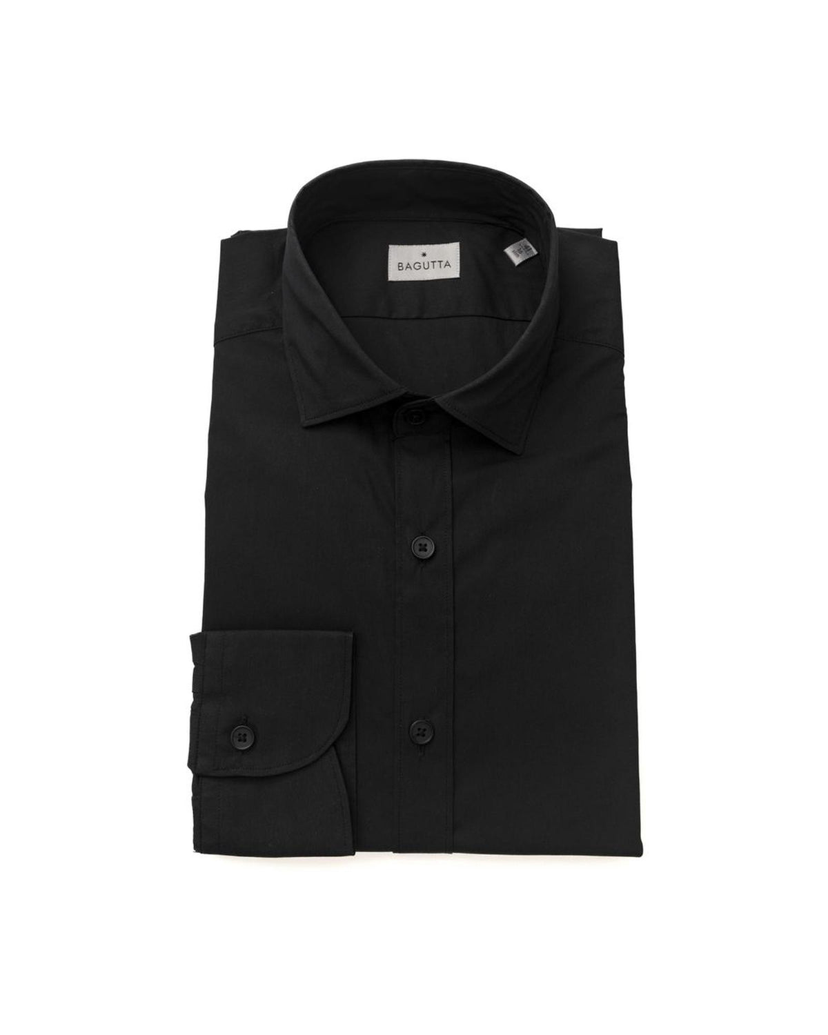 Bagutta Men's Black Cotton Shirt