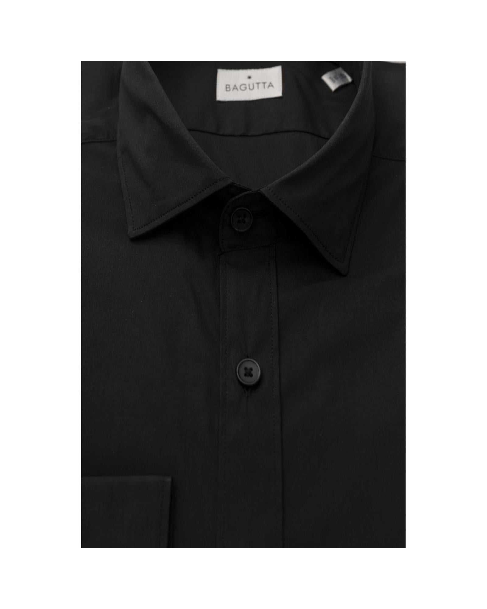 Bagutta Men's Black Cotton Shirt