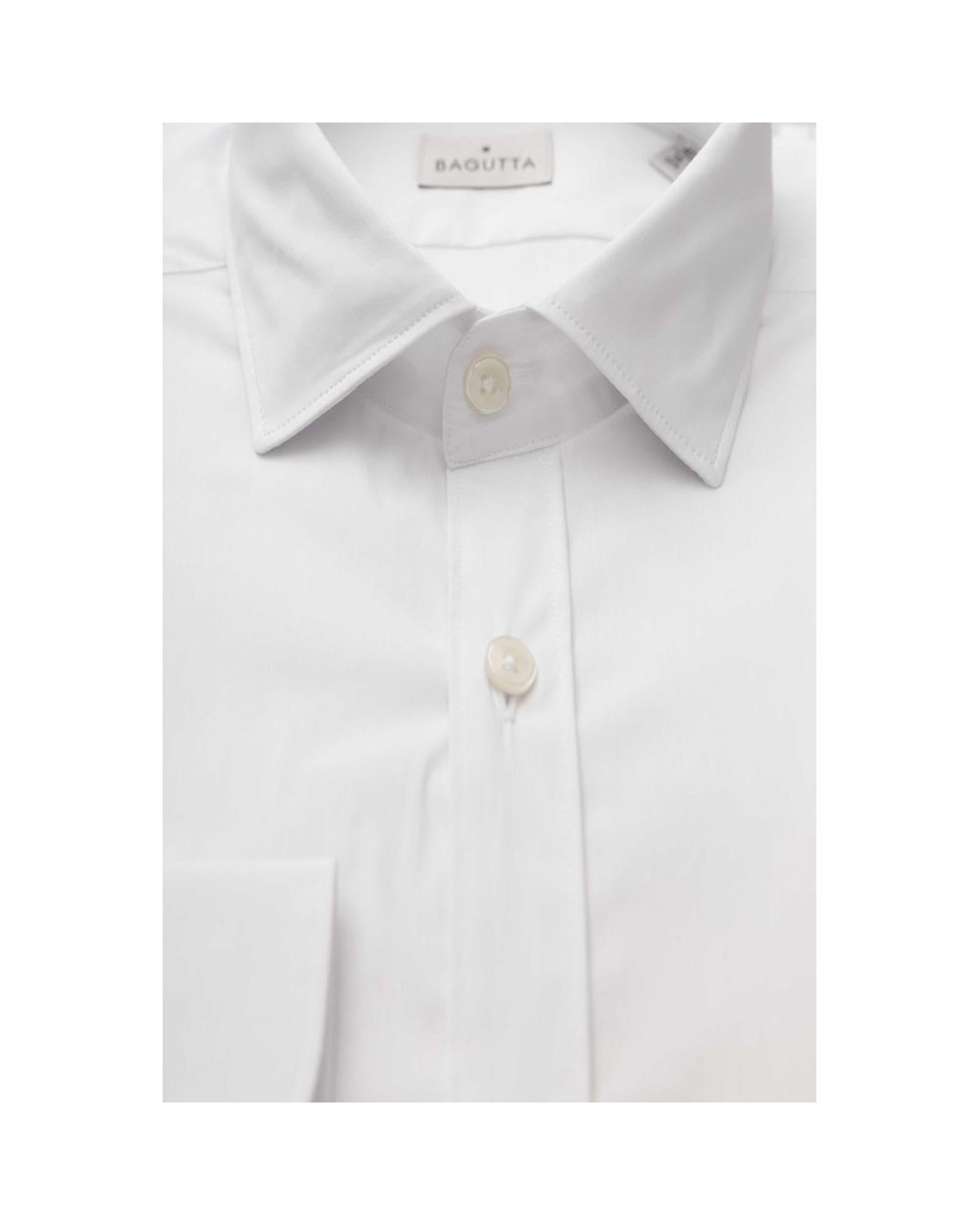 Bagutta Men's White Cotton Shirt