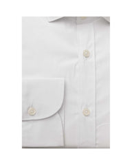 Bagutta Men's White Cotton Shirt