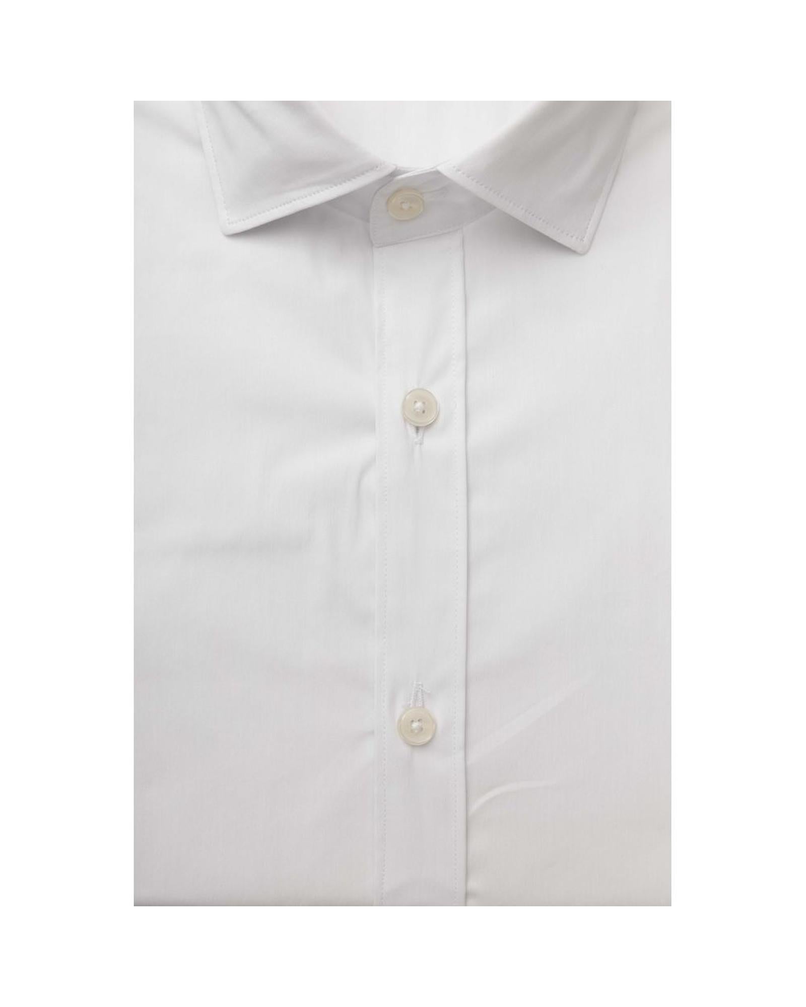 Bagutta Men's White Cotton Shirt