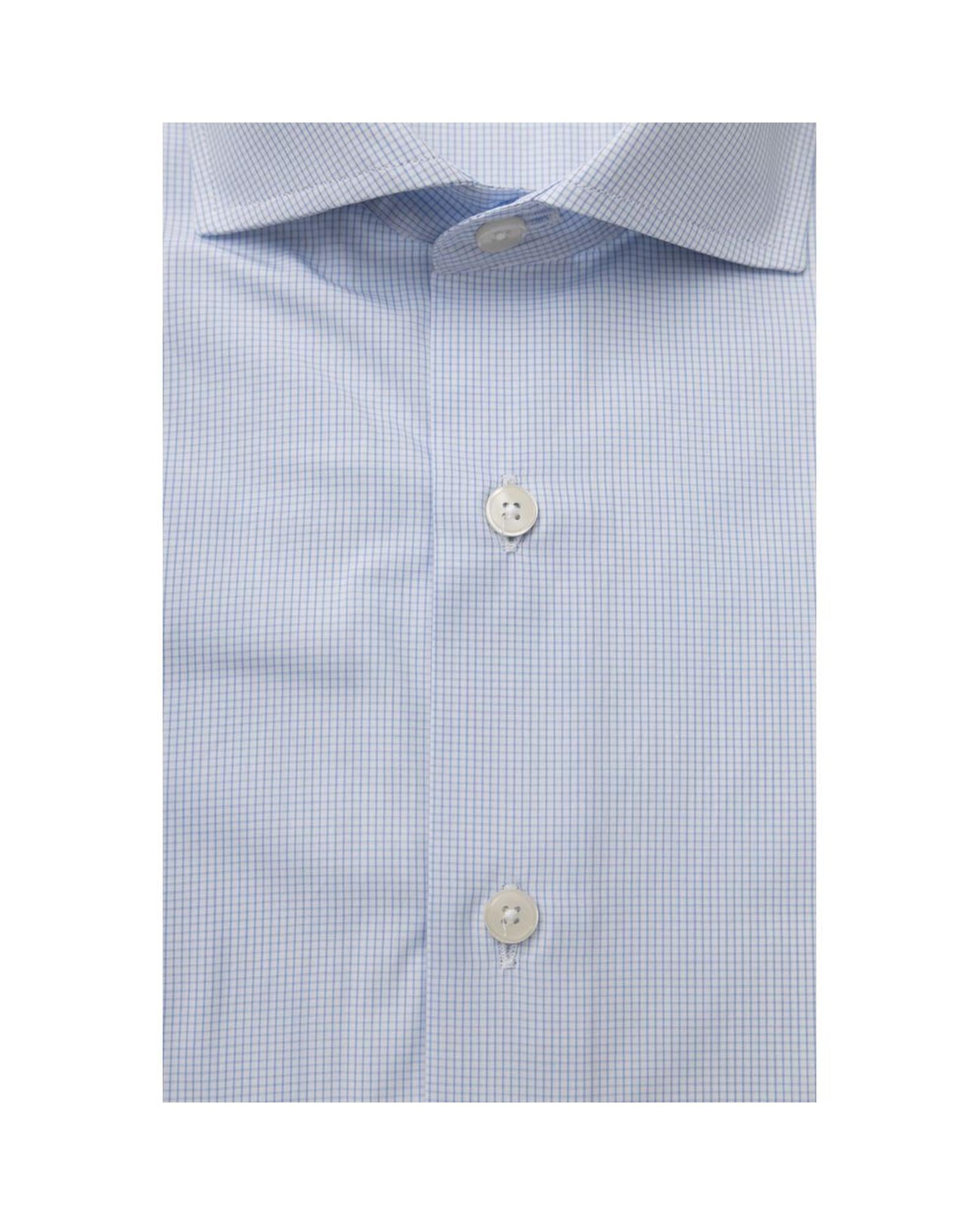 Bagutta Men's Light Blue Cotton Shirt