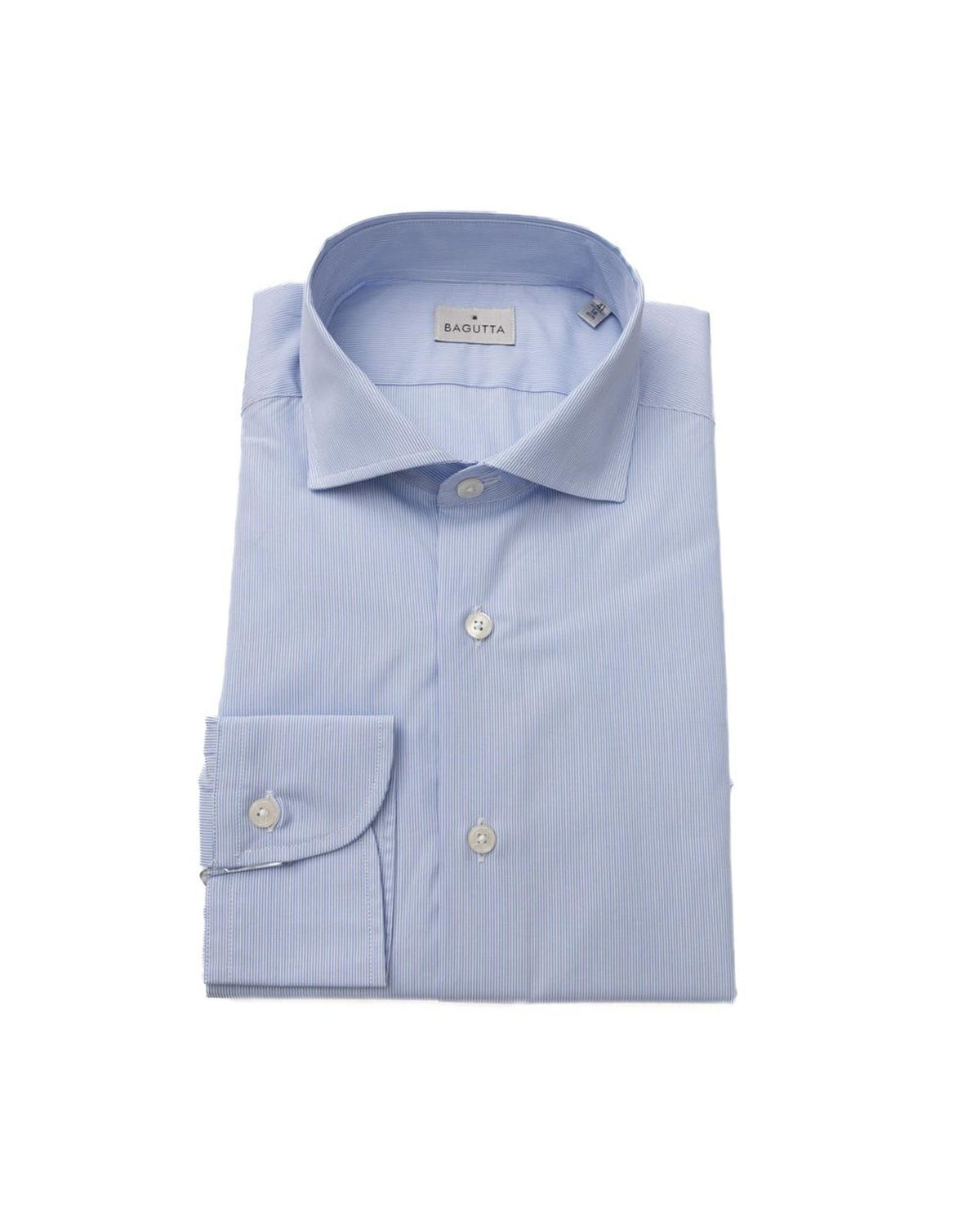 Bagutta Men's Light Blue Cotton Shirt