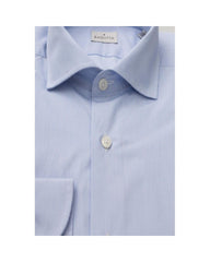 Bagutta Men's Light Blue Cotton Shirt