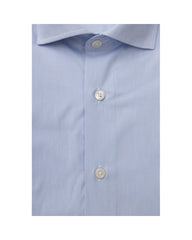 Bagutta Men's Light Blue Cotton Shirt