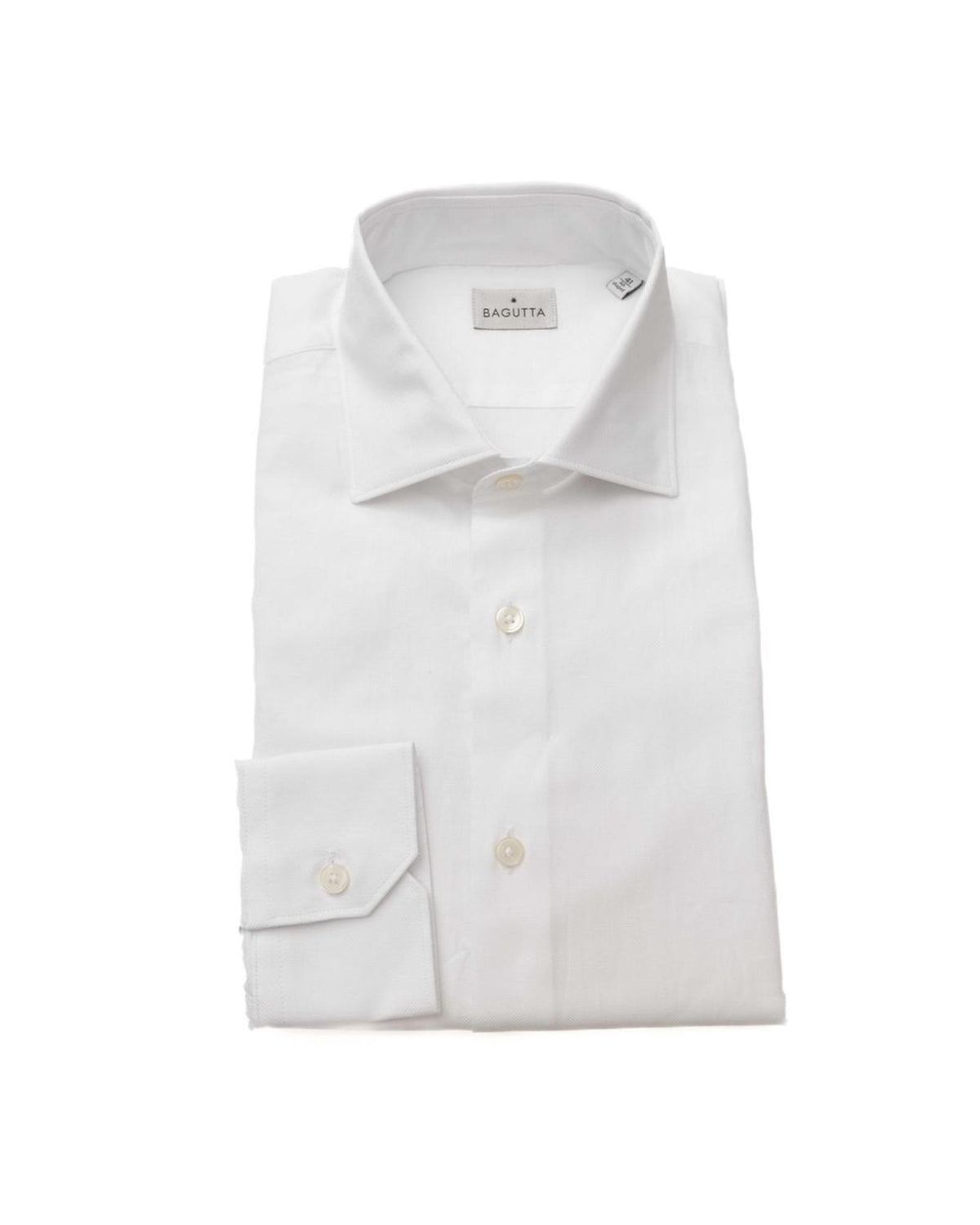 Bagutta Men's White Cotton Shirt