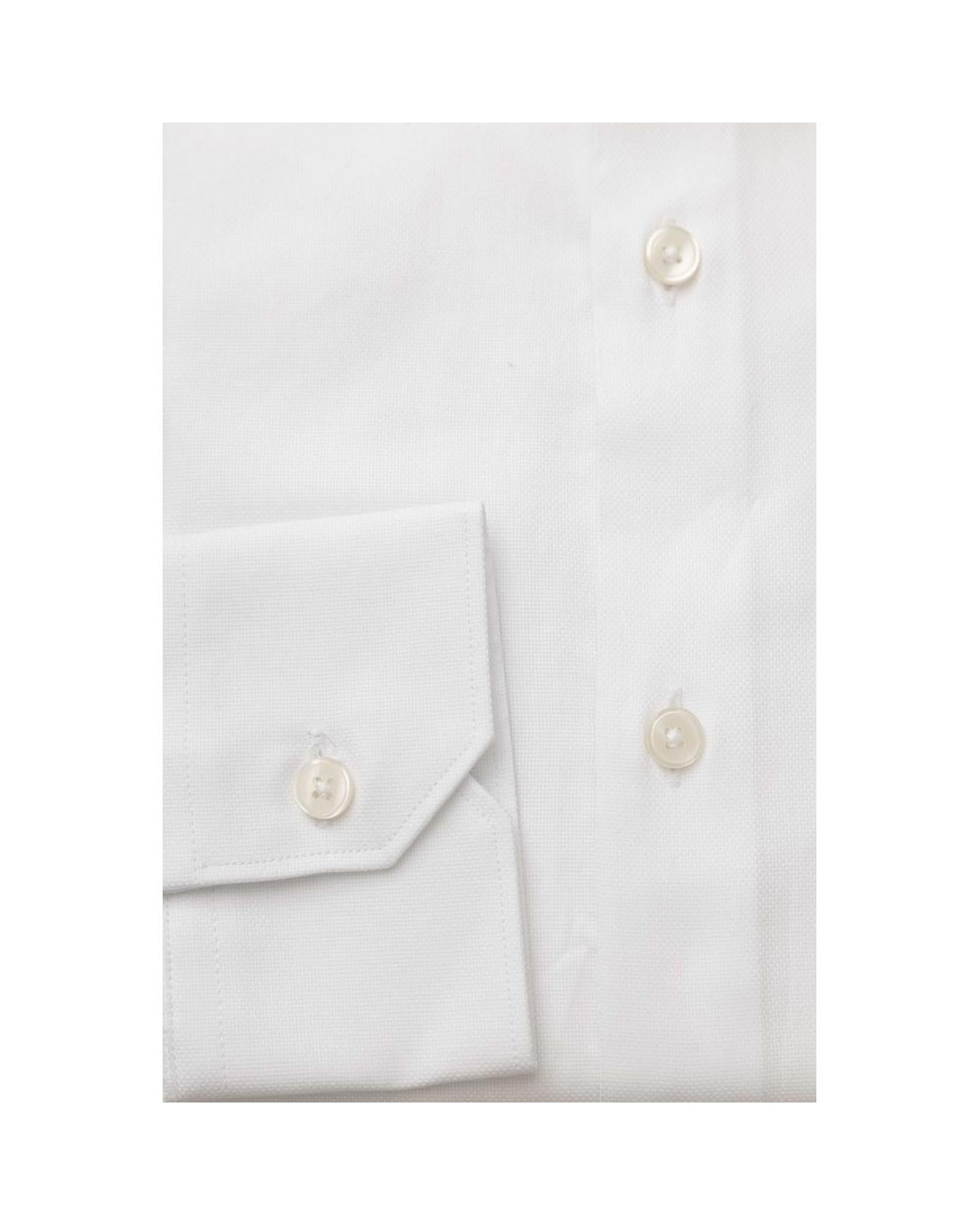 Bagutta Men's White Cotton Shirt