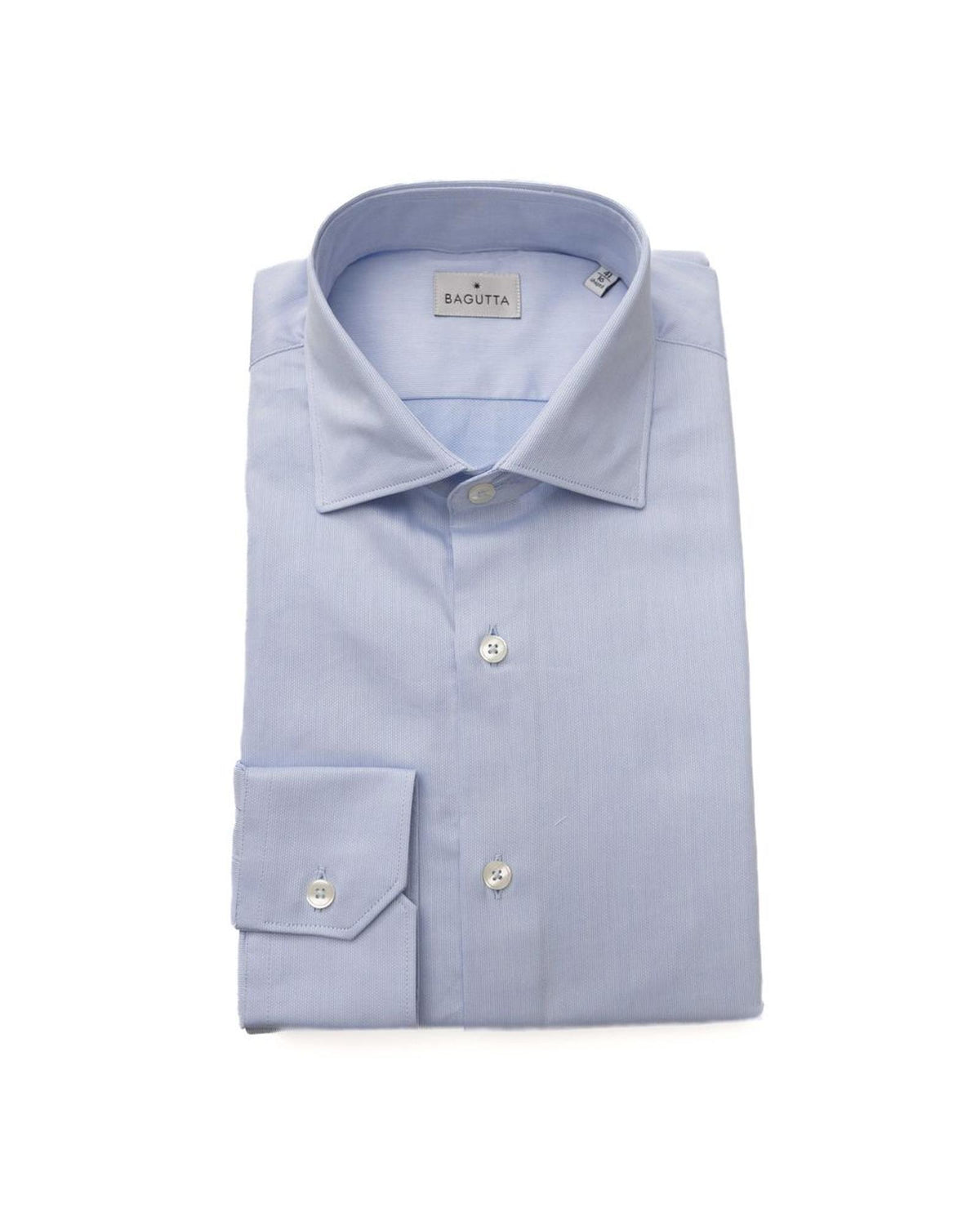 Bagutta Men's Light Blue Cotton Shirt