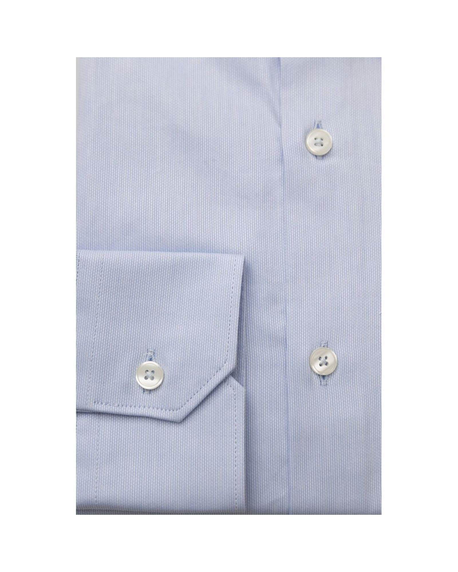 Bagutta Men's Light Blue Cotton Shirt