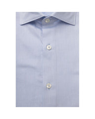 Bagutta Men's Light Blue Cotton Shirt