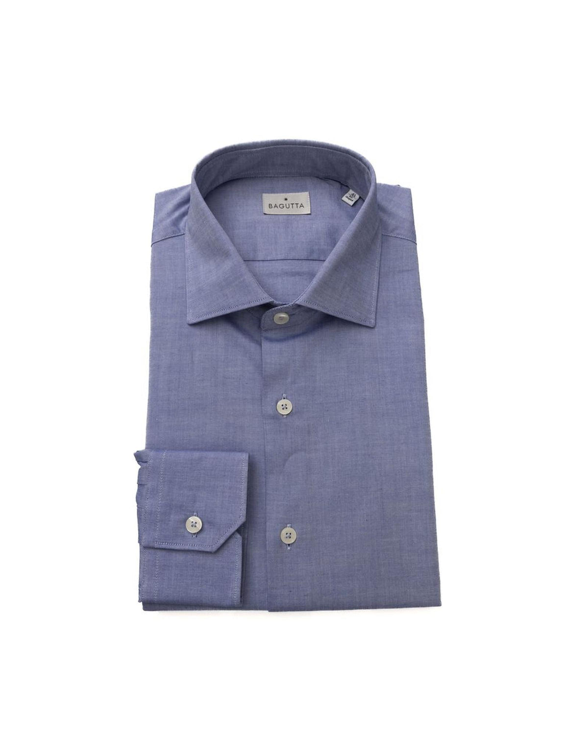 Bagutta Men's Light Blue Cotton Shirt