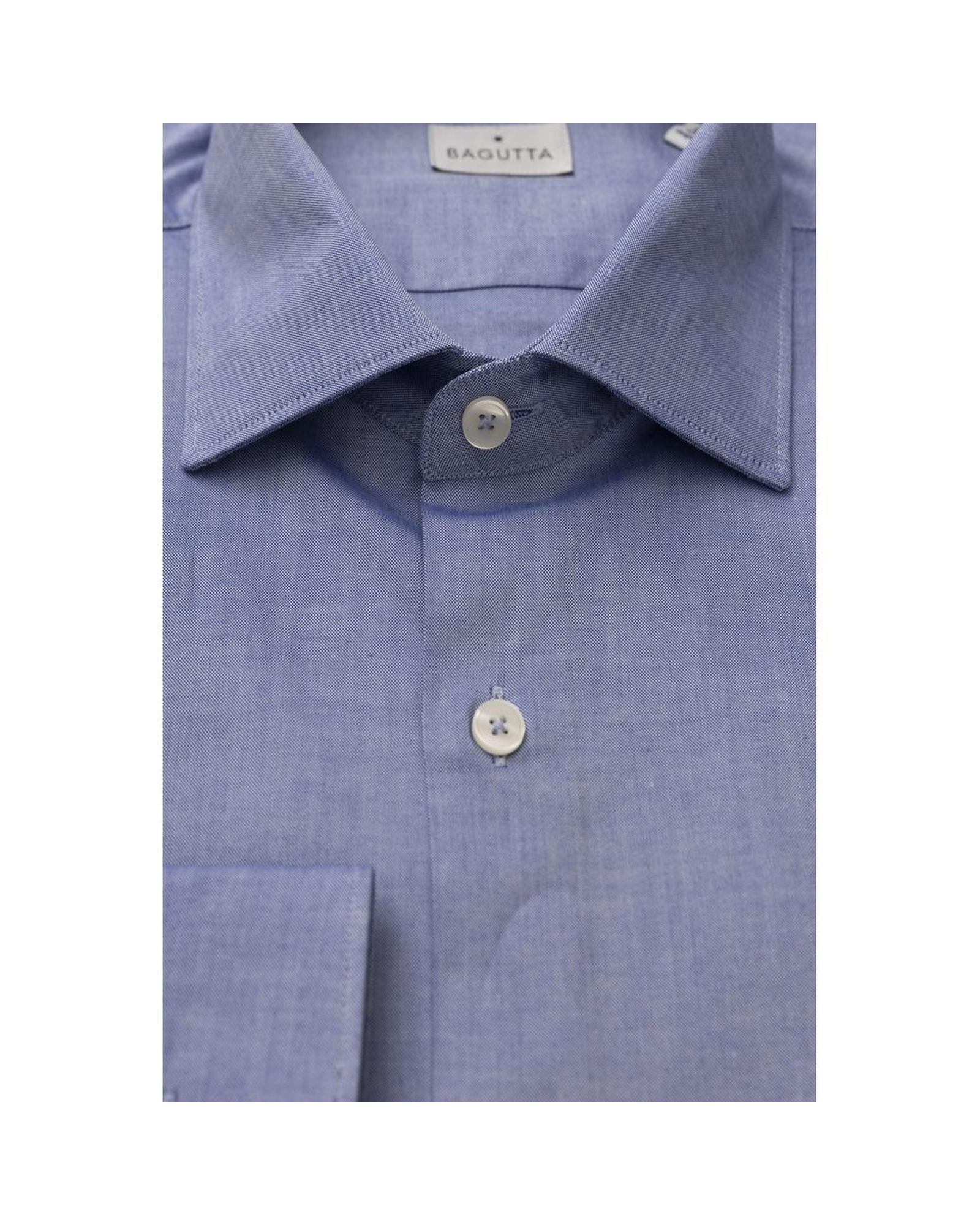 Bagutta Men's Light Blue Cotton Shirt