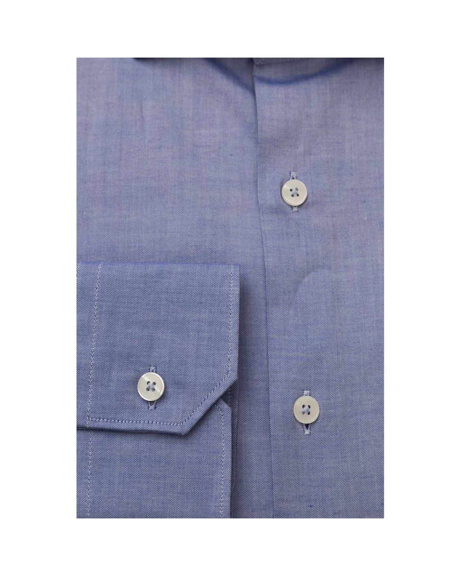 Bagutta Men's Light Blue Cotton Shirt