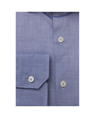 Bagutta Men's Light Blue Cotton Shirt