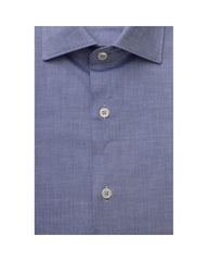 Bagutta Men's Light Blue Cotton Shirt