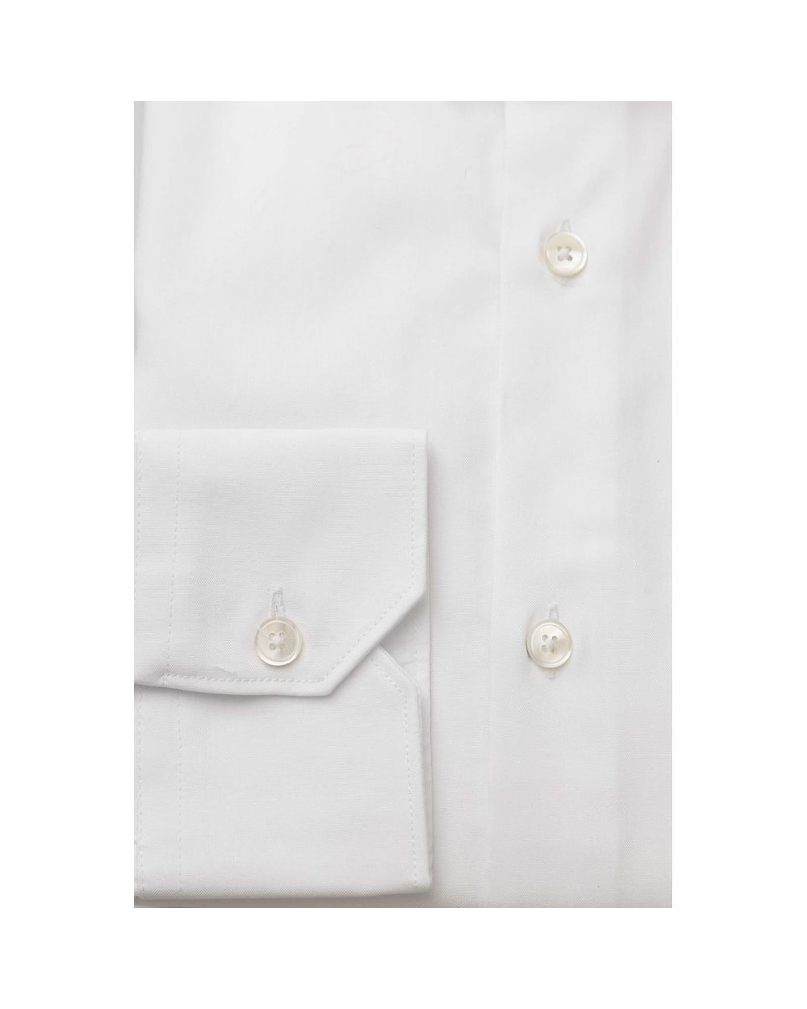 Bagutta Men's White Cotton Shirt