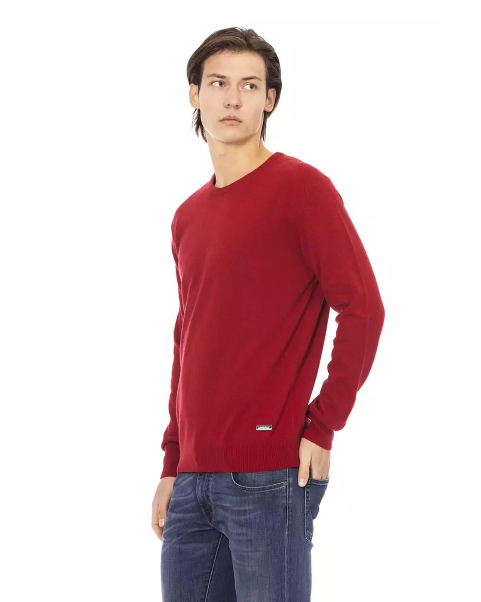 Crewneck Sweater with Baldinini Monogram Detail M Men