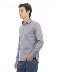 Baldinini Trend Men's Gray Cotton Shirt