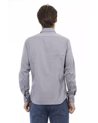 Baldinini Trend Men's Gray Cotton Shirt