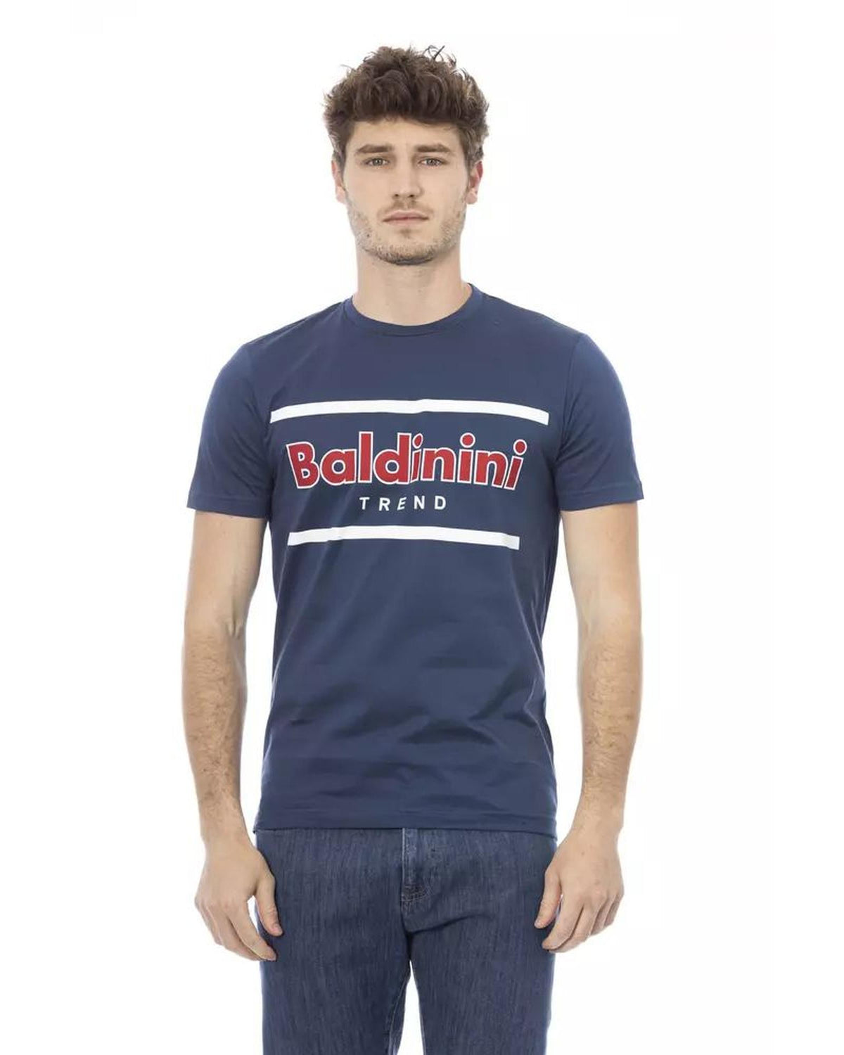 Baldinini Trend Men's Blue Cotton T-Shirt