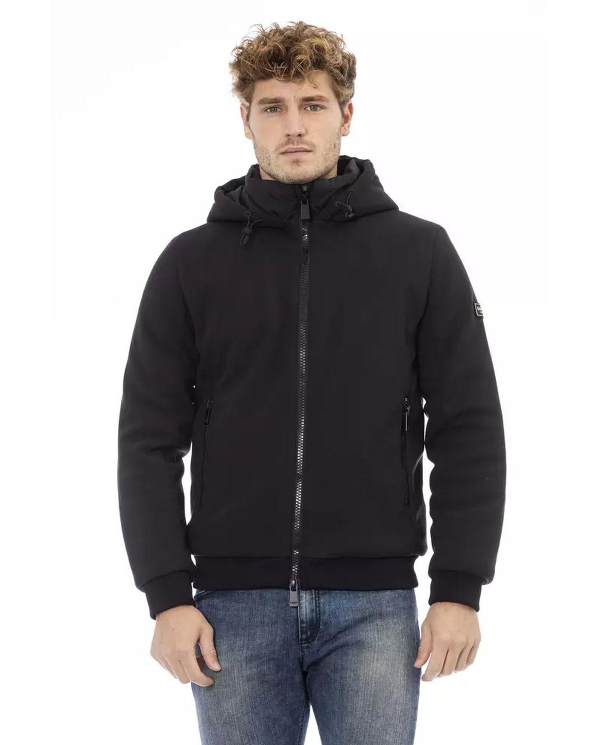 Threaded Pocket Jacket with Double Breasted Closure L Men