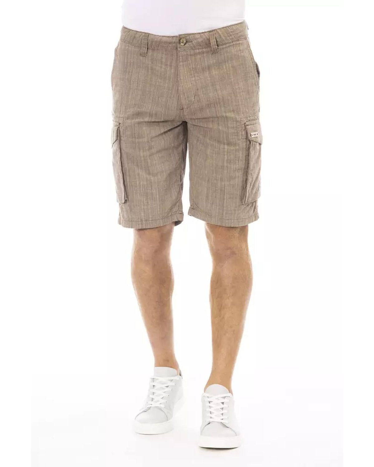 Cargo Shorts with Front Zipper and Button Closure Multiple Pockets W38 US Men