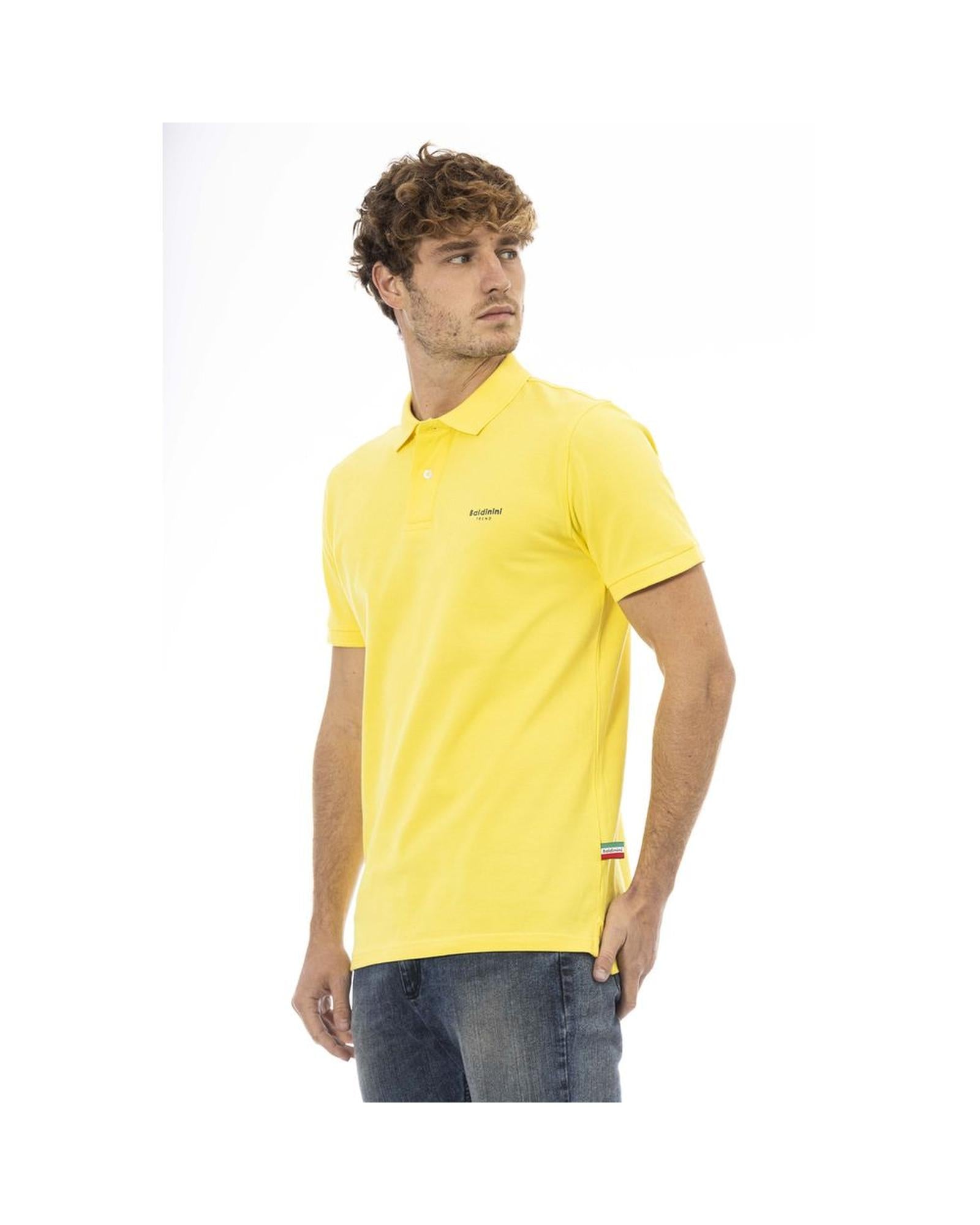 Baldinini Trend Men's Yellow Cotton Polo Shirt