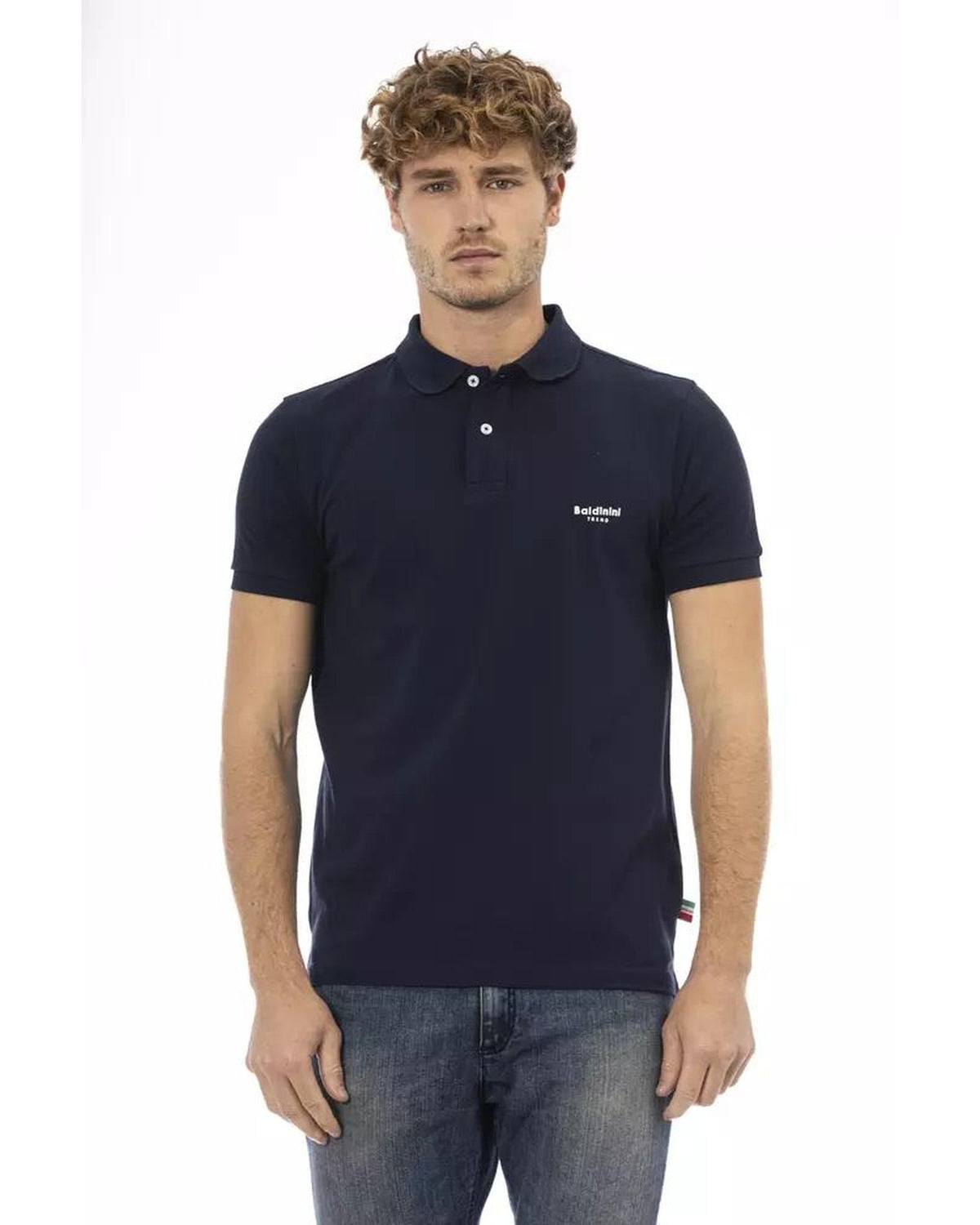 Baldinini Trend Men's Blue Cotton Polo Shirt