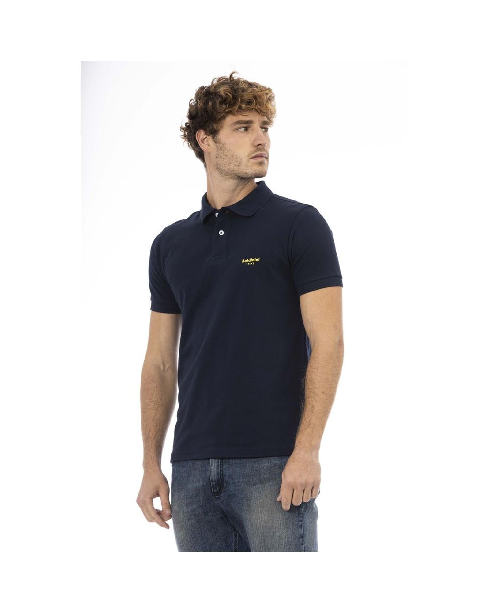 Baldinini Trend Men's Blue Cotton Polo Shirt