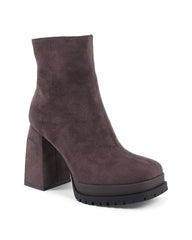 Fabric Ankle Boot with 10cm Heel - 38 EU