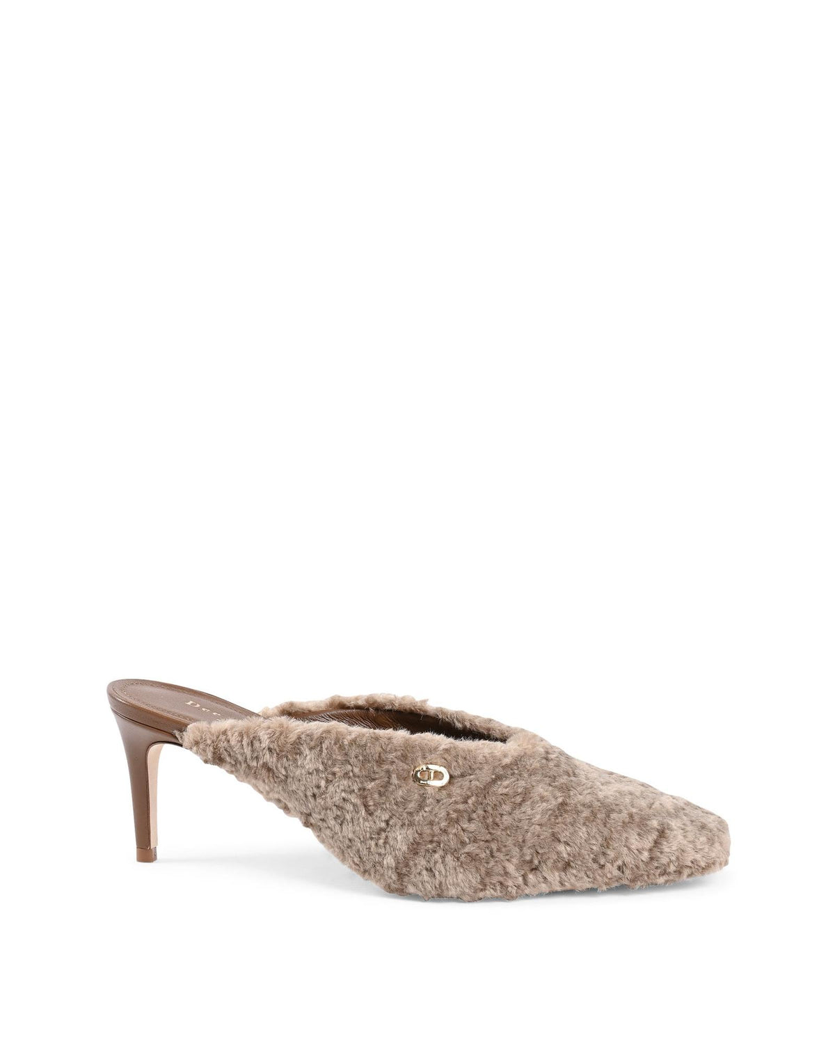 Plush Textured Mules with 5cm Heels - 39 EU