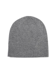 Crown of Edinburgh Cashmere Women's Luxury Cashmere Womens Knit Beanie - COE 0046 in Smog - One Size