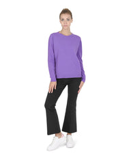 Crown of Edinburgh Cashmere Women's Premium Italian Cashmere Womens Sweater in Lavanda