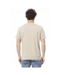 Invicta Men's Beige Cotton T-Shirt