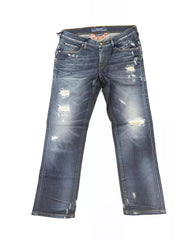 5-Pocket Jeans with Straight Leg and Small Rips W29 US Women