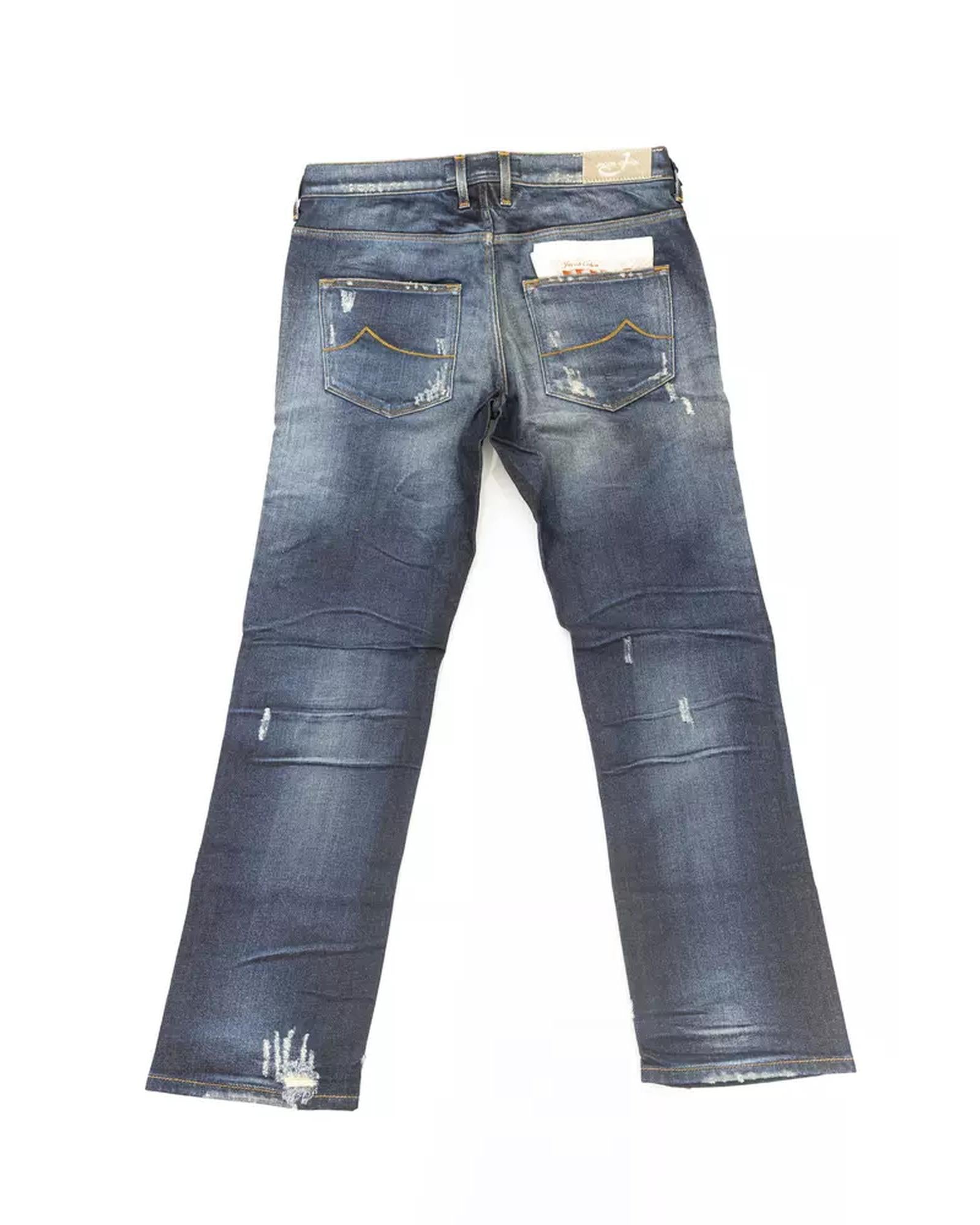 5-Pocket Jeans with Straight Leg and Small Rips W30 US Women