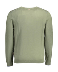 Napapijri Men's Green Wool Shirt