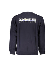 Napapijri Men's Blue Cotton Sweater - L