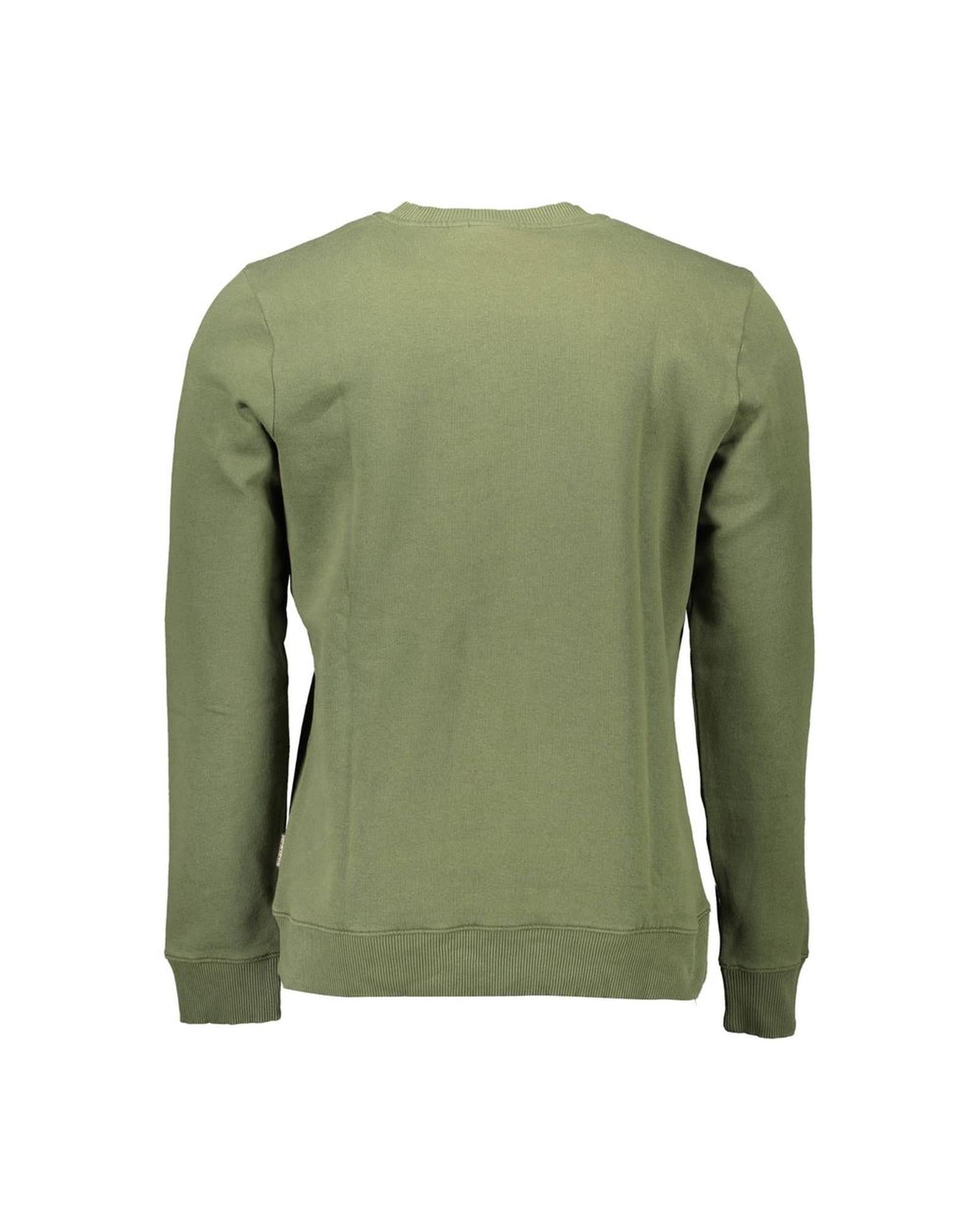 Napapijri Men's Green Cotton Sweater - M