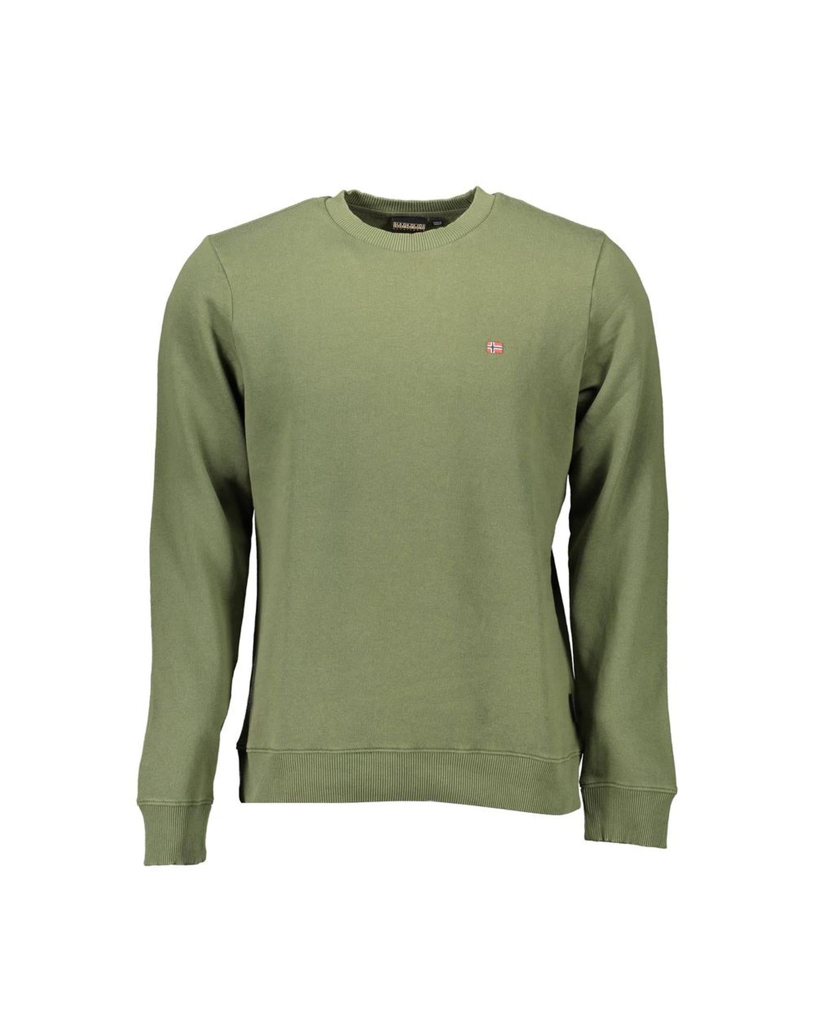 Napapijri Men's Green Cotton Sweater - XL