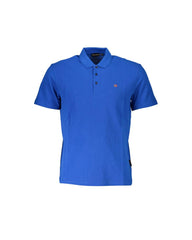 Napapijri Men's Blue Cotton Polo Shirt