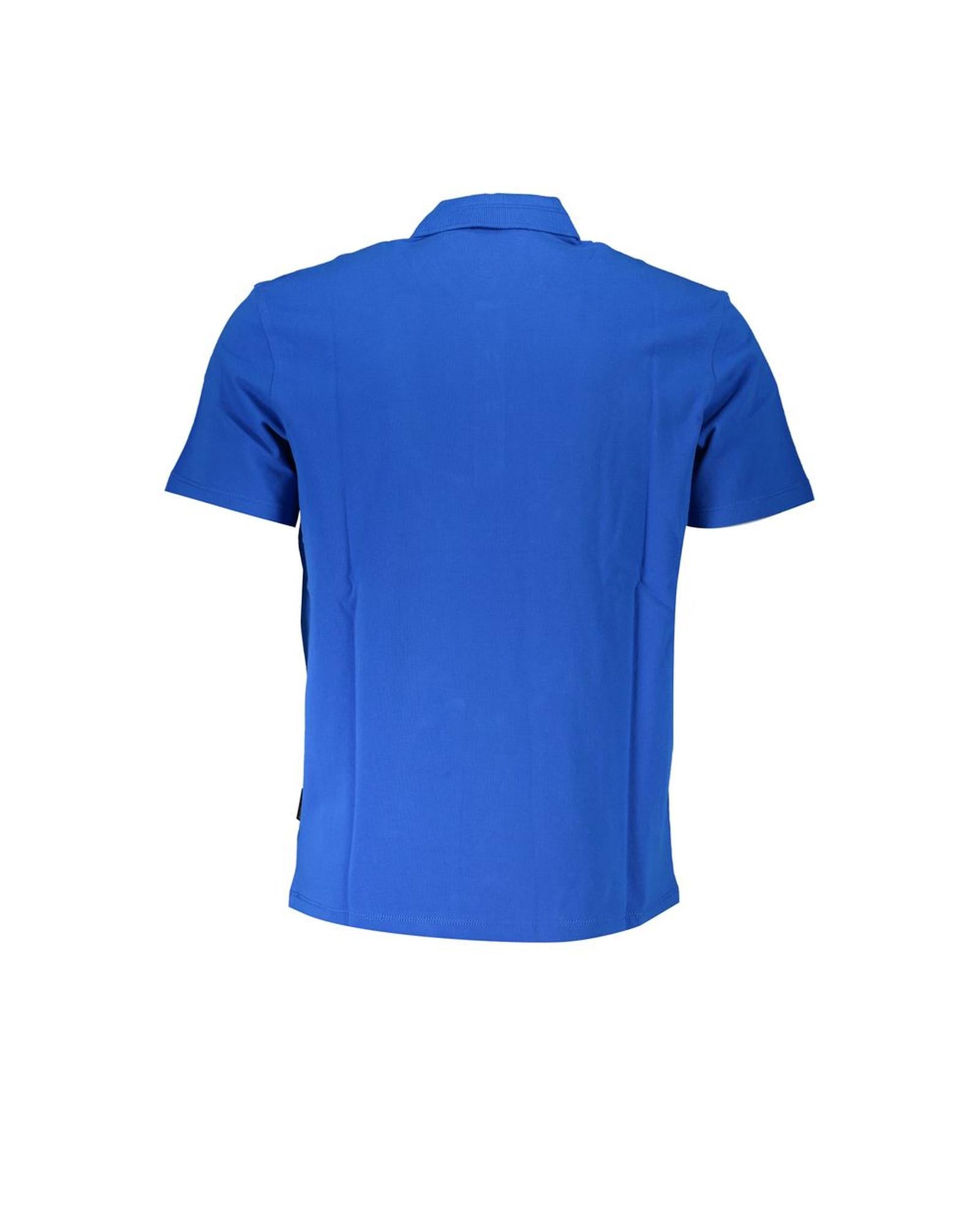 Napapijri Men's Blue Cotton Polo Shirt