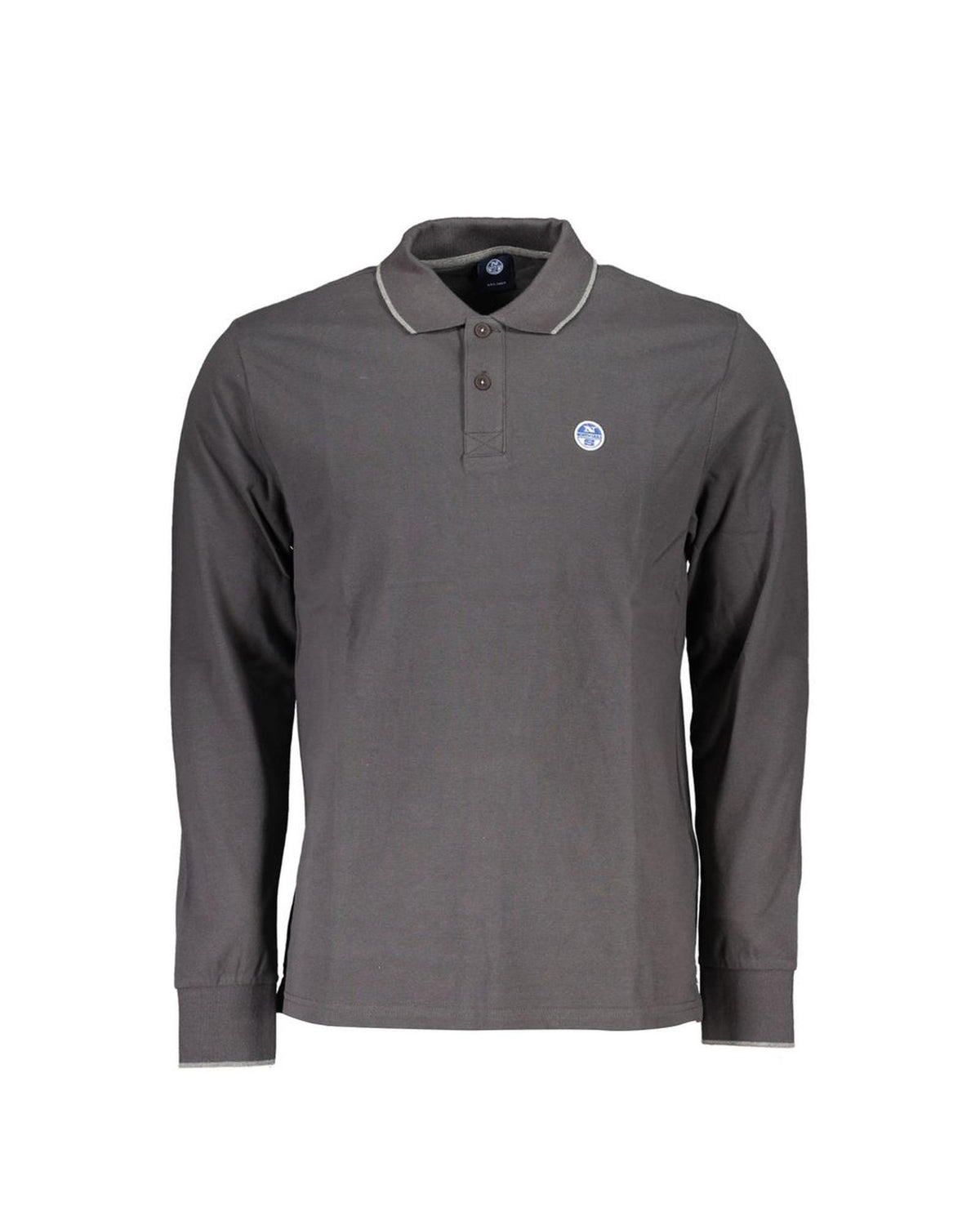 North Sails Men's Gray Cotton Polo Shirt