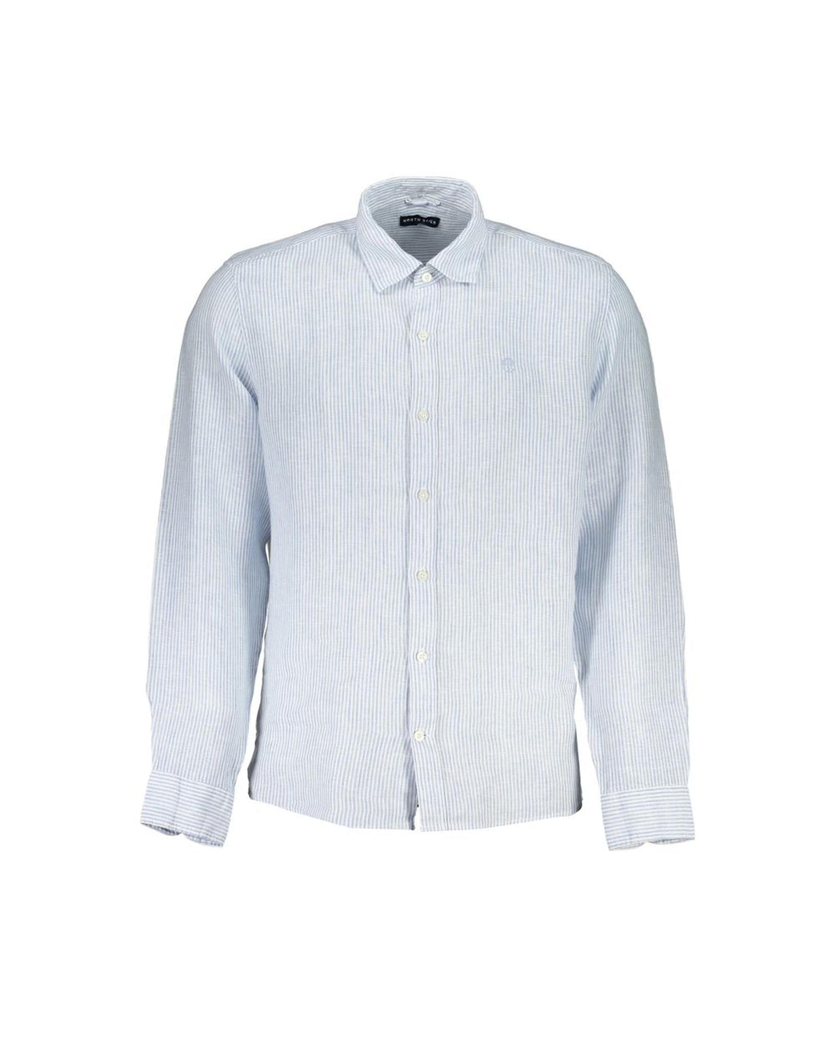 North Sails Men's Light Blue Linen Shirt