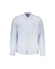 North Sails Men's Light Blue Linen Shirt