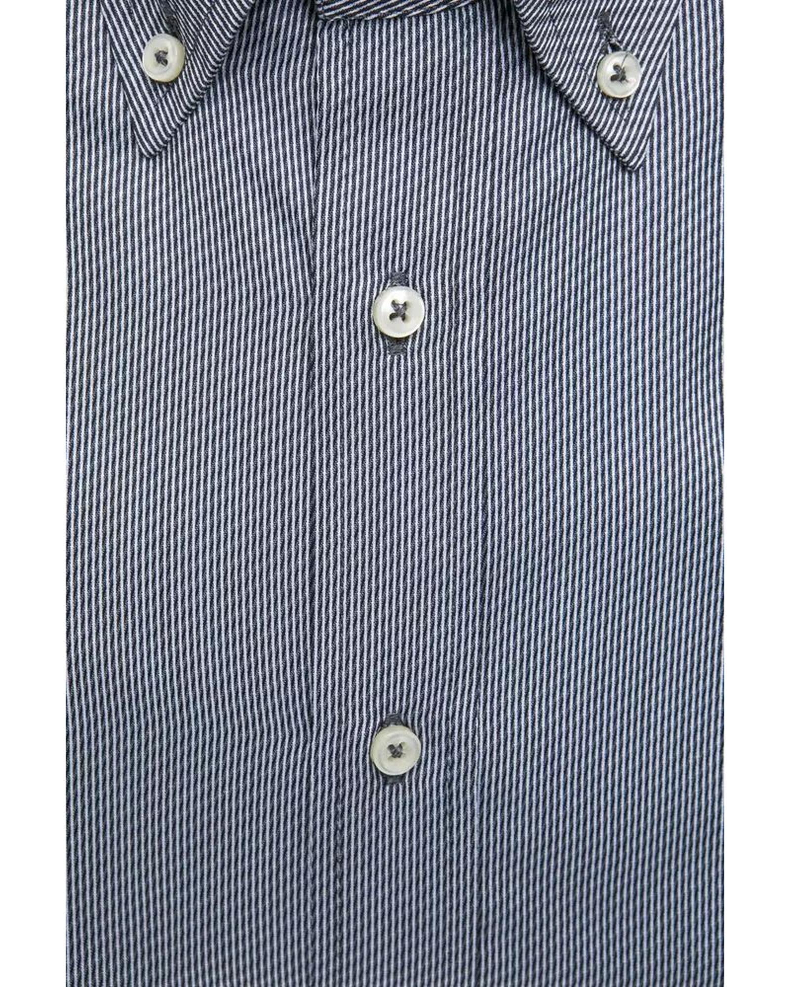 Robert Friedman Men's Blue Cotton Shirt