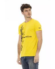 Short Sleeve T-shirt with Round Neck - Front Print Men