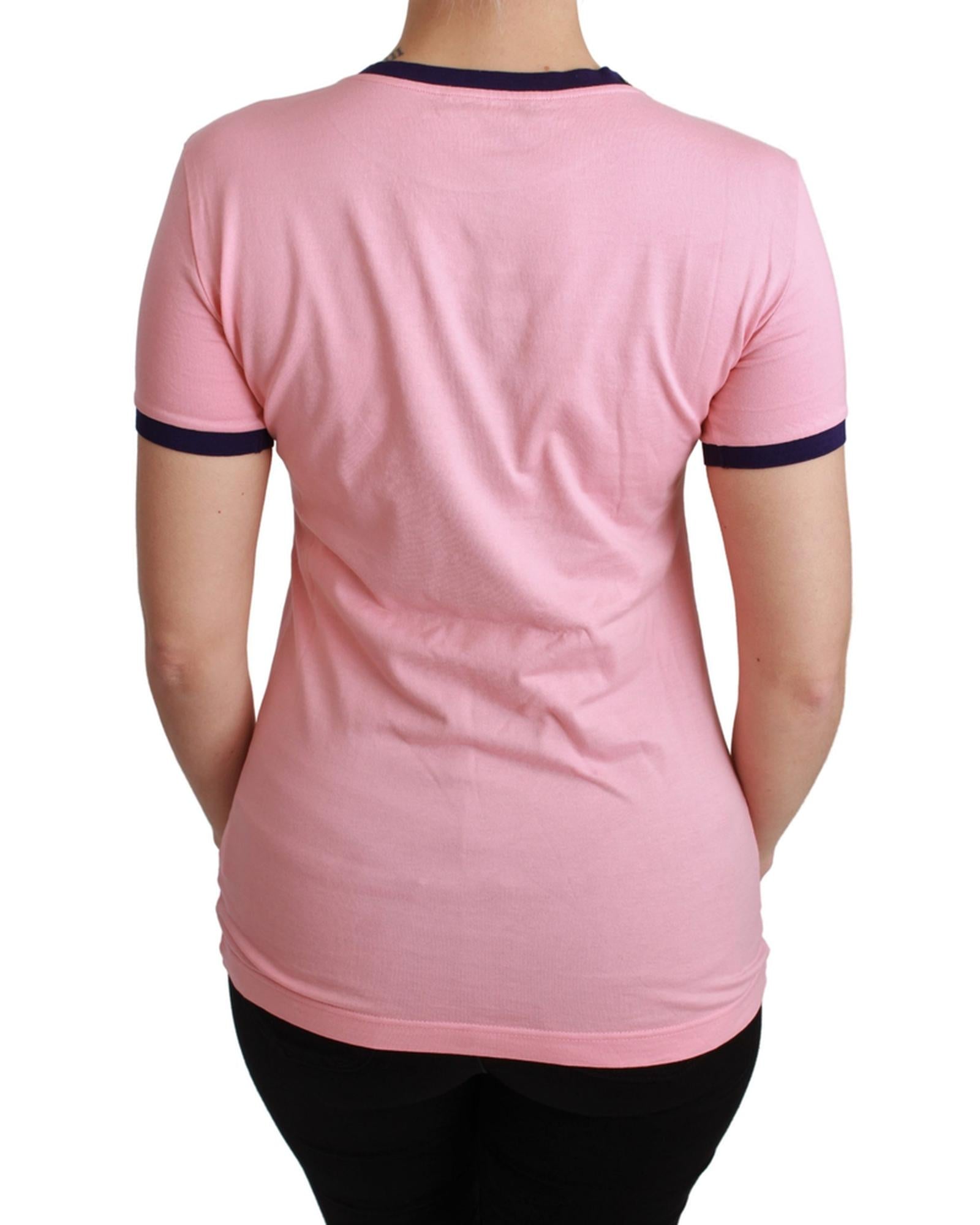 Year of the Pig 2019 Crewneck Short Sleeve T-shirt by Dolce & Gabbana 42 IT Women